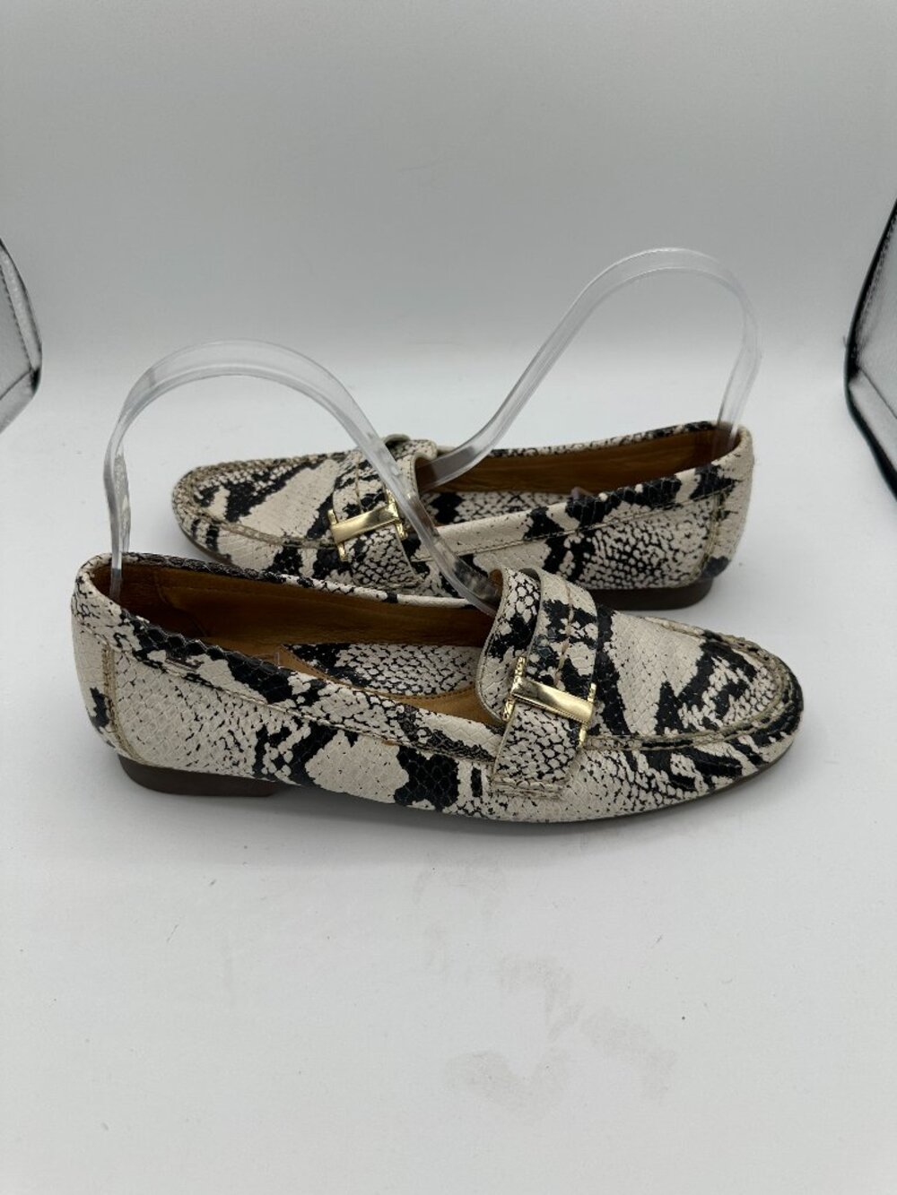 Peter Millar Leather Snakeskin Loafers Women's 7M